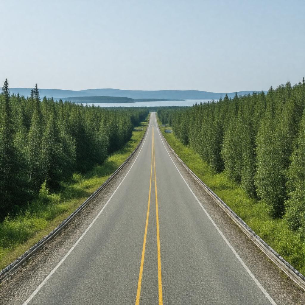 AI-created image of Ontario Highway 125