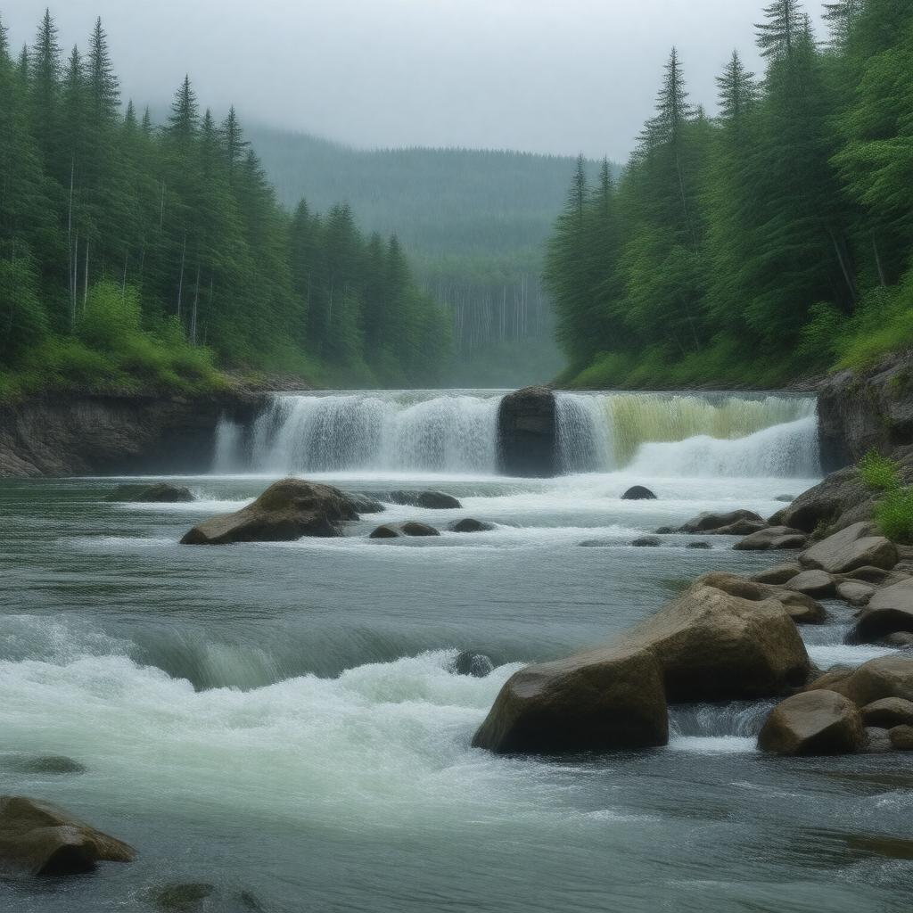 AI-created image of Ontonagon River