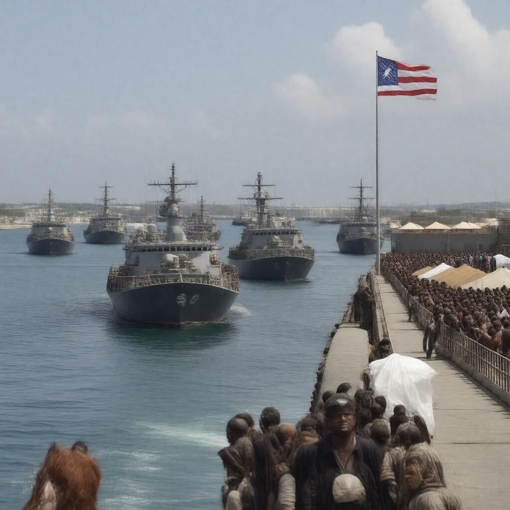 Click to view larger image AI-created image of Operation Safe Harbor