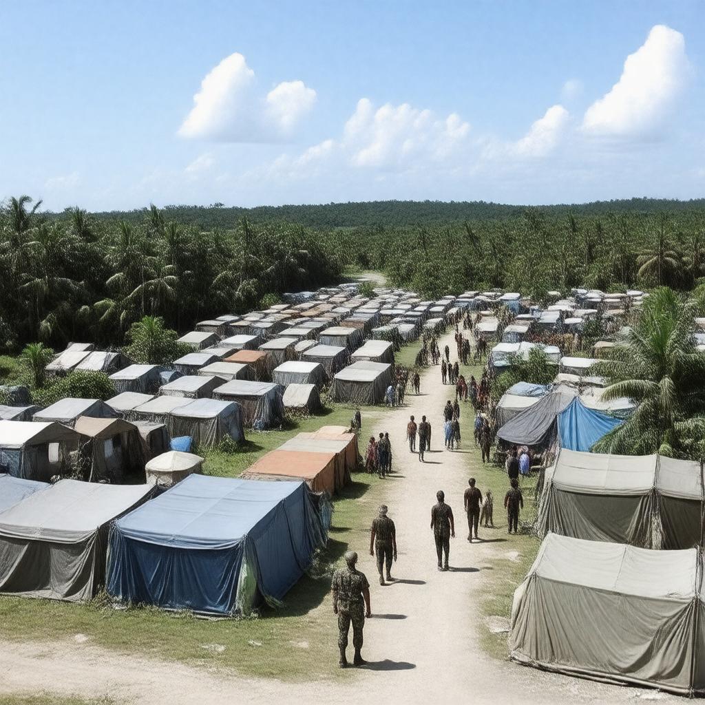 AI-created image of Operation Safe Haven