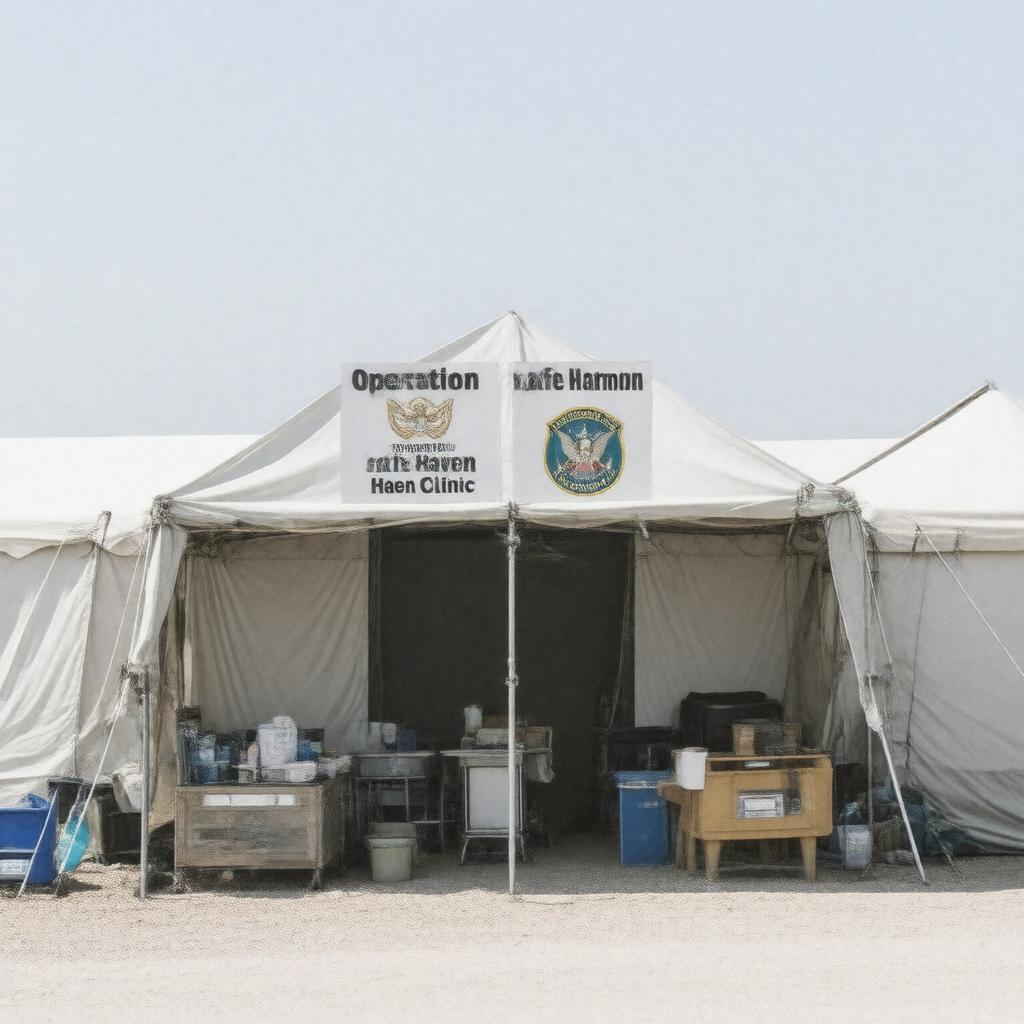 AI-created image of Operation Safe Haven Clinic
