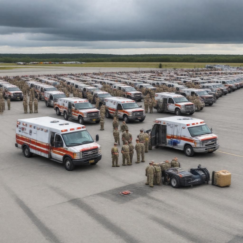 Click to view larger image AI-created image of Operation Safe Haven EMS