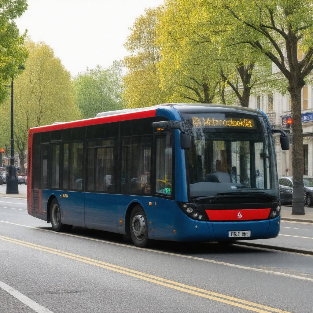 AI-created image of Optare Metrodecker EV