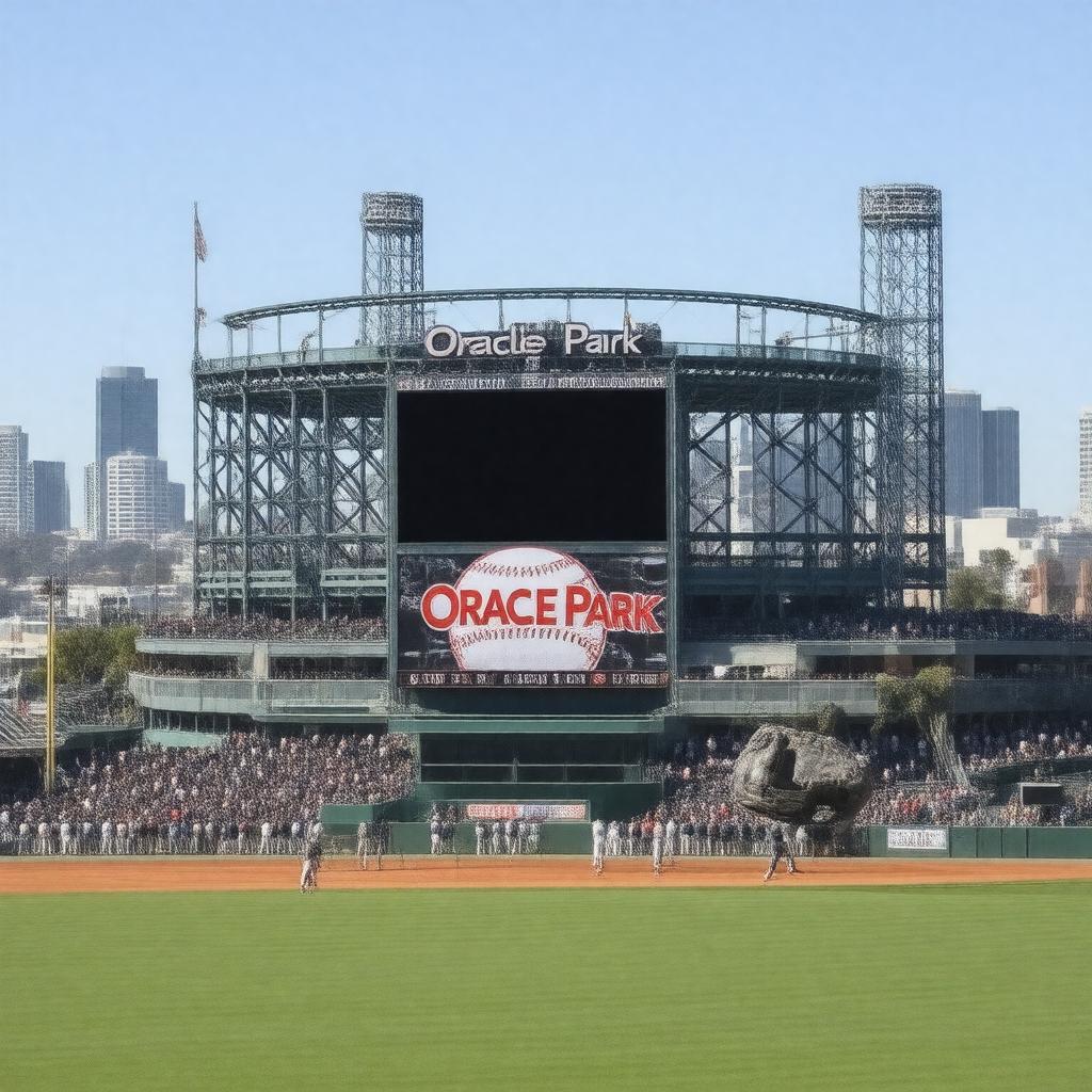 AI-created image of Oracle Park