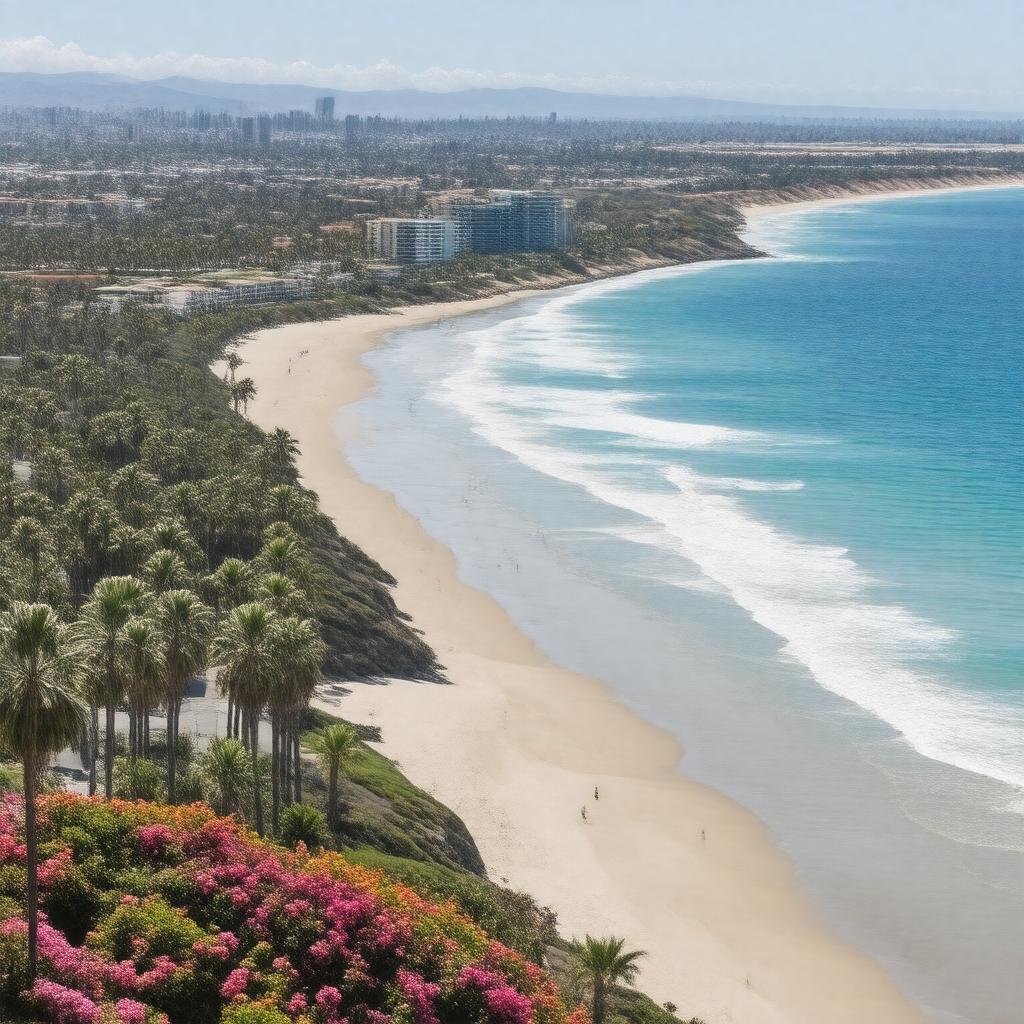 AI-created image of Orange County, California, United States