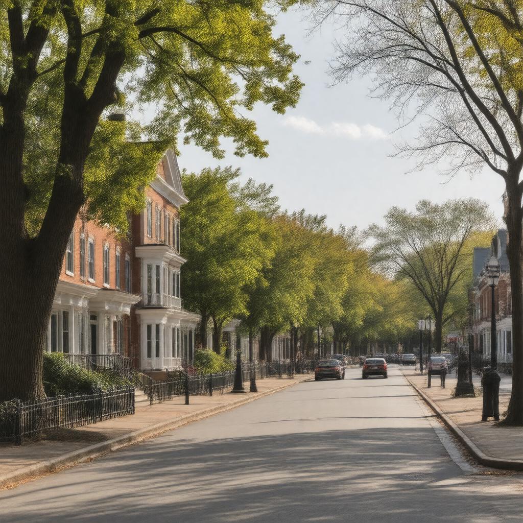 Click to view larger image AI-created image of Orange Street