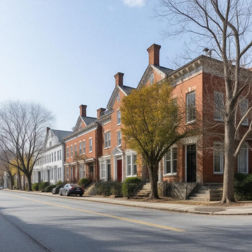 AI-created image of Orange Street Historic District