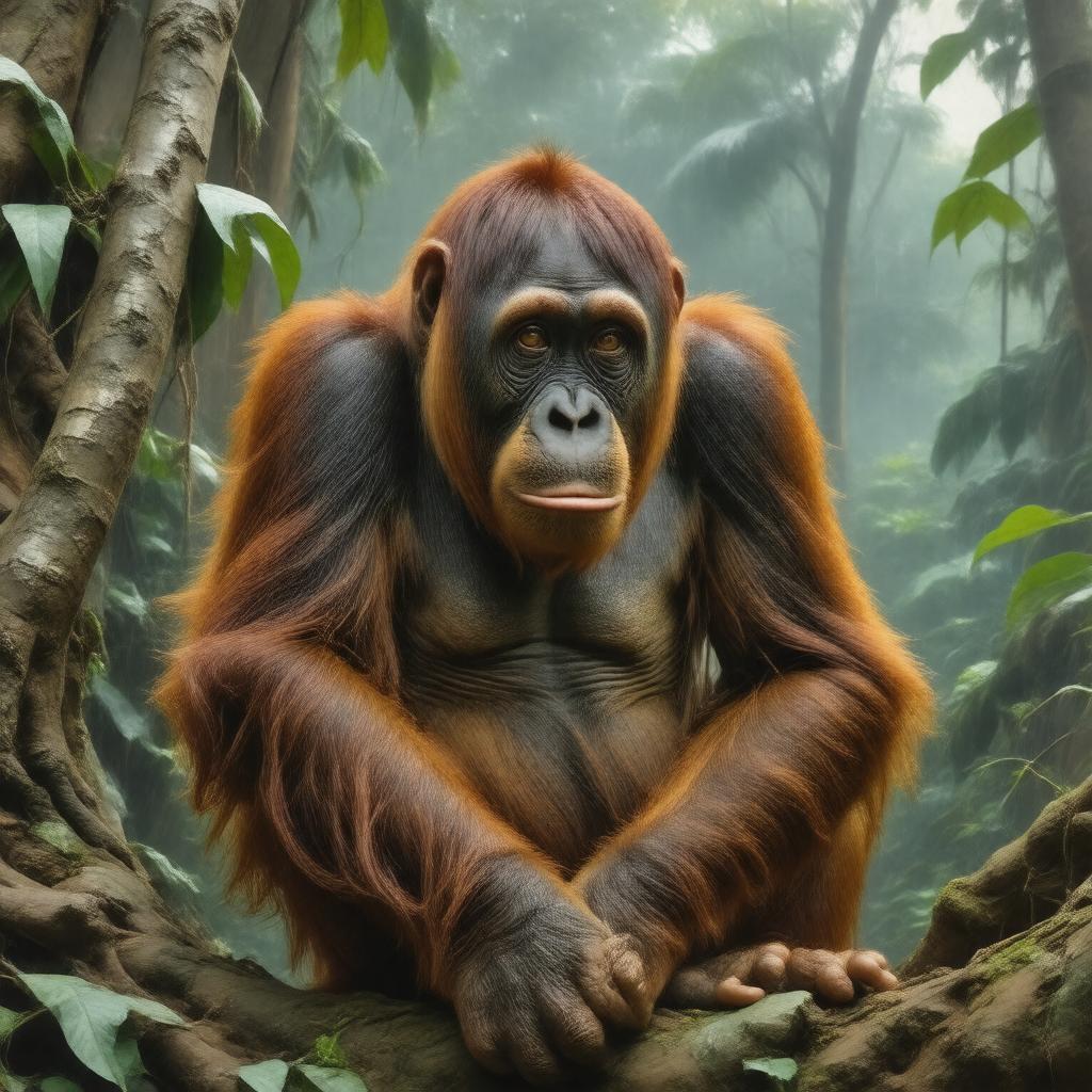 AI-created image of Orangutans