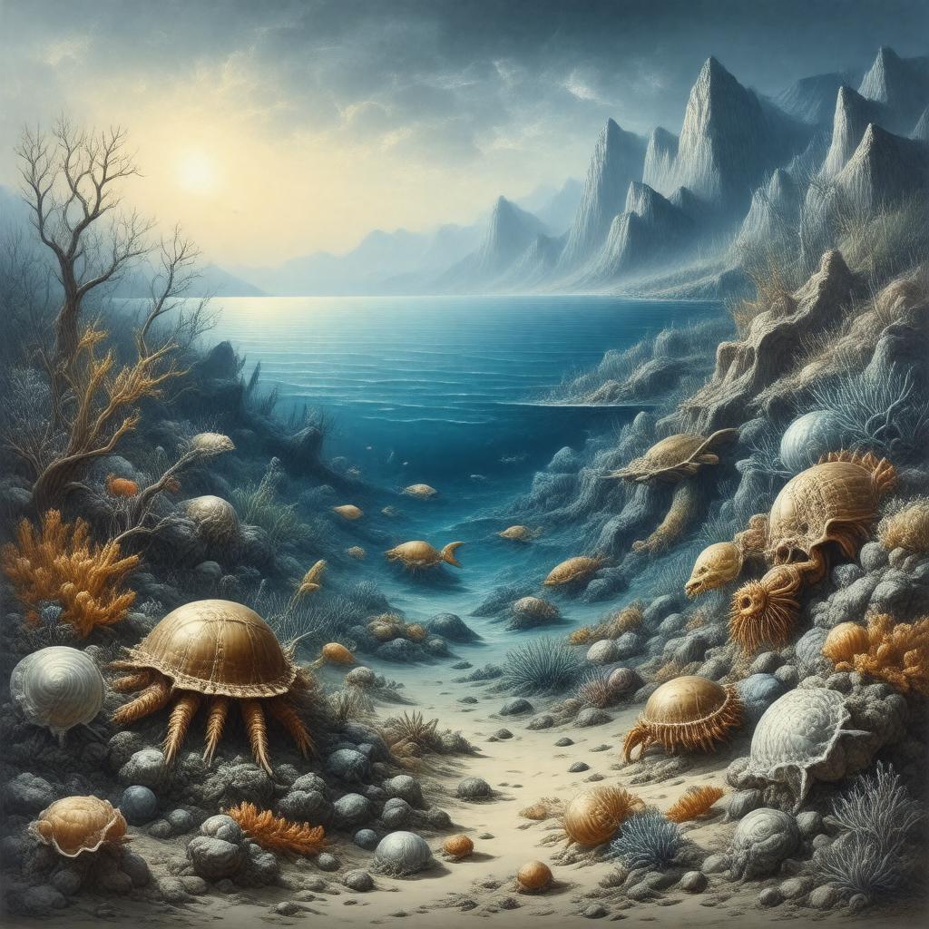 AI-created image of Ordovician period