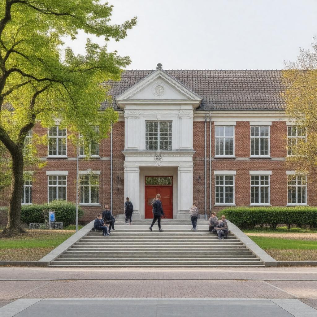 AI-created image of Ordrup Gymnasium