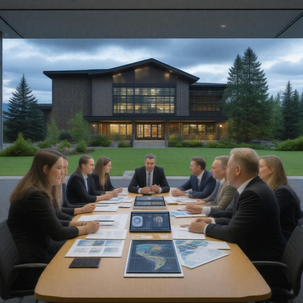 Click to view larger image AI-created image of Oregon Climate Change Research Institute