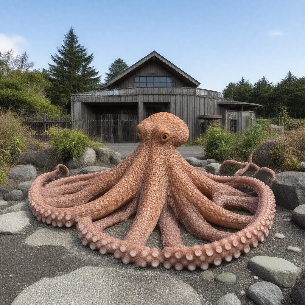 AI-created image of Oregon Coast Aquarium