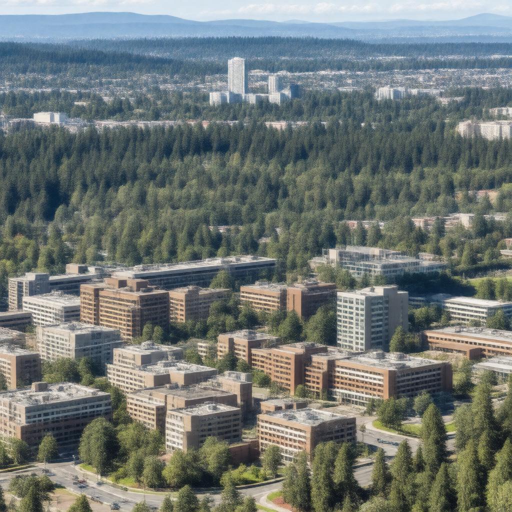 AI-created image of Oregon Health & Science University