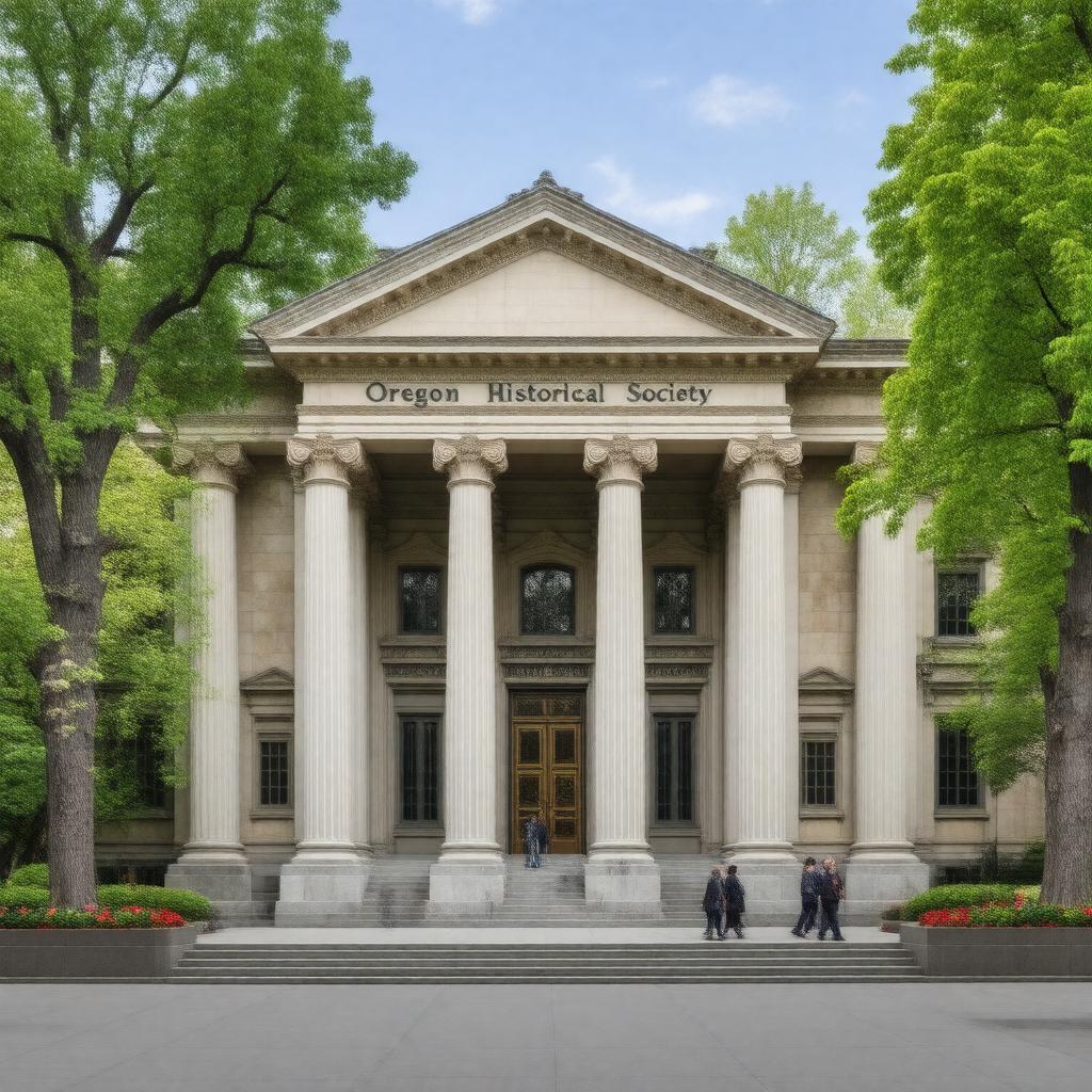 Click to view larger image AI-created image of Oregon Historical Society