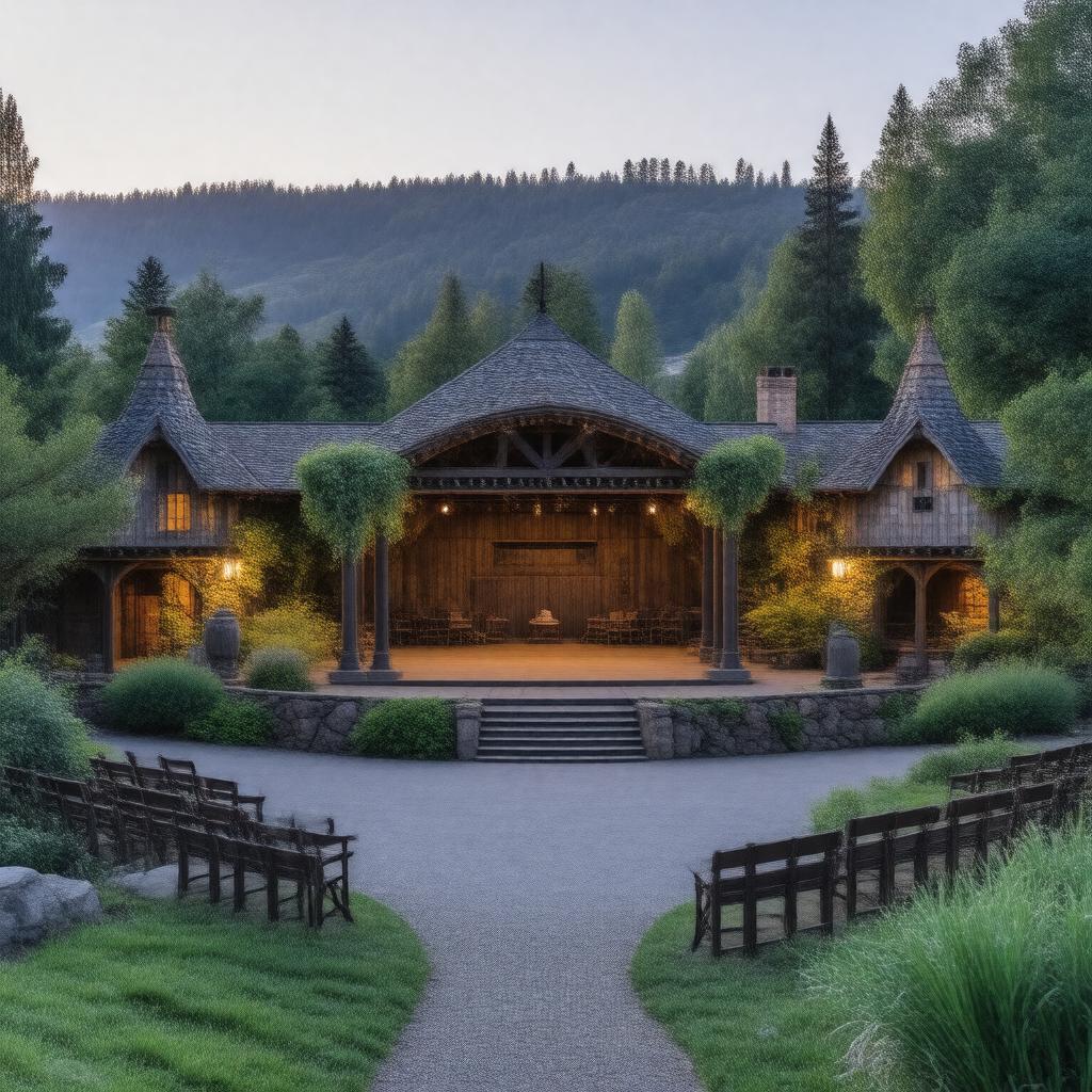 AI-created image of Oregon Shakespeare Festival
