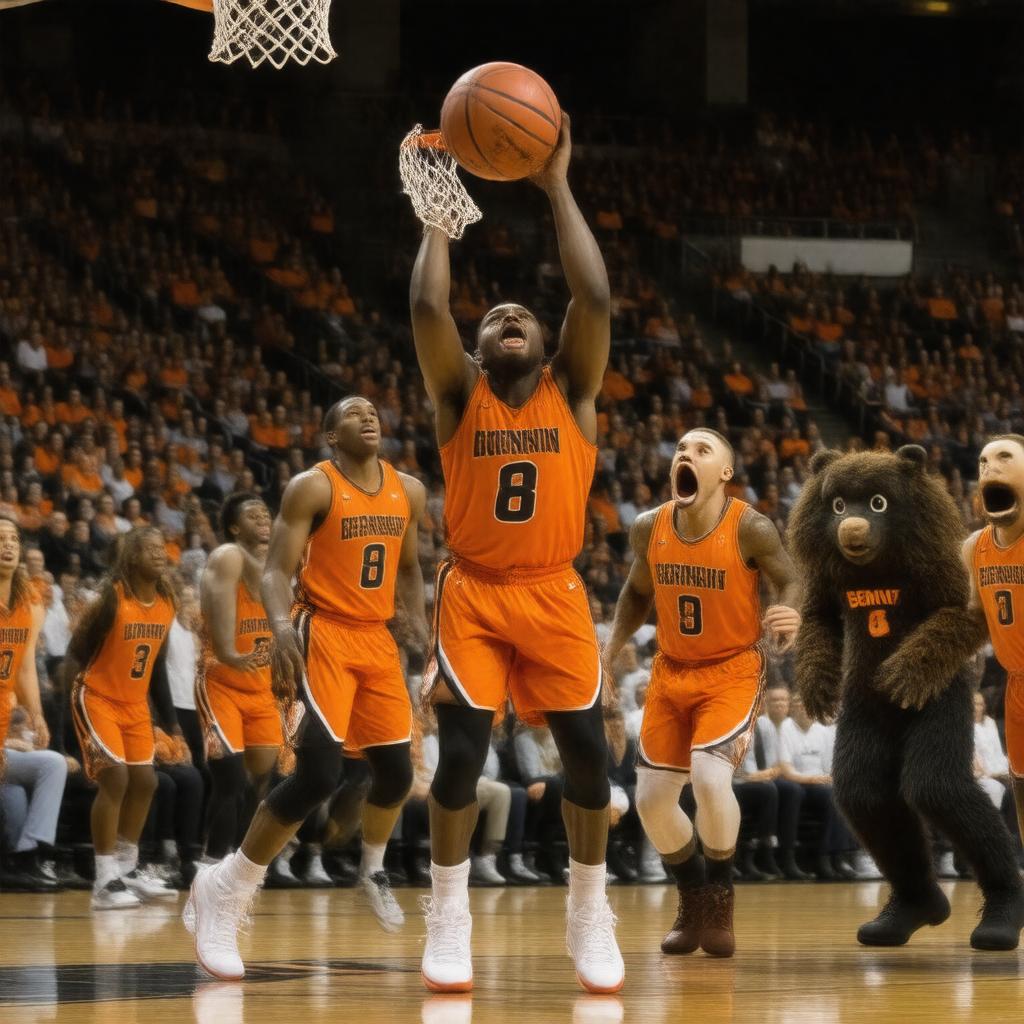 AI-created image of Oregon State Beavers men's basketball