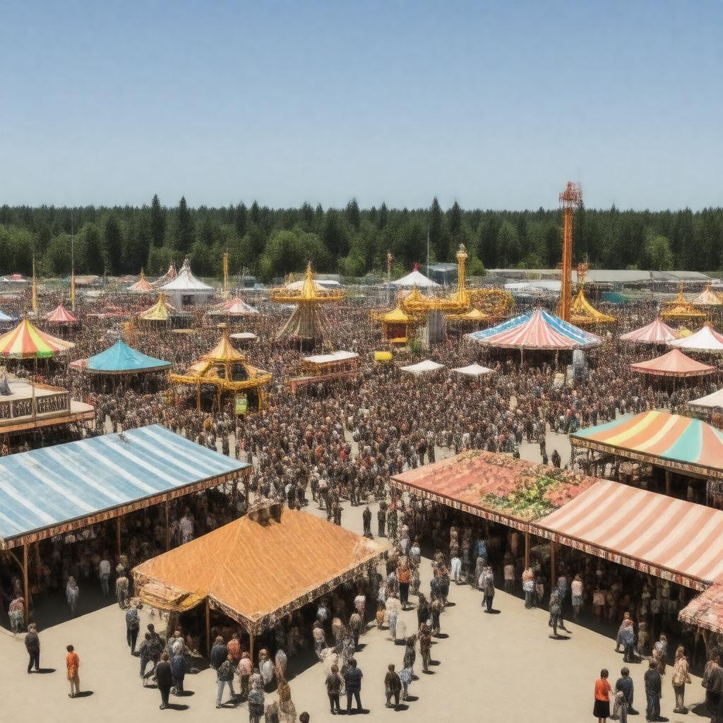 Click to view larger image AI-created image of Oregon State Fair