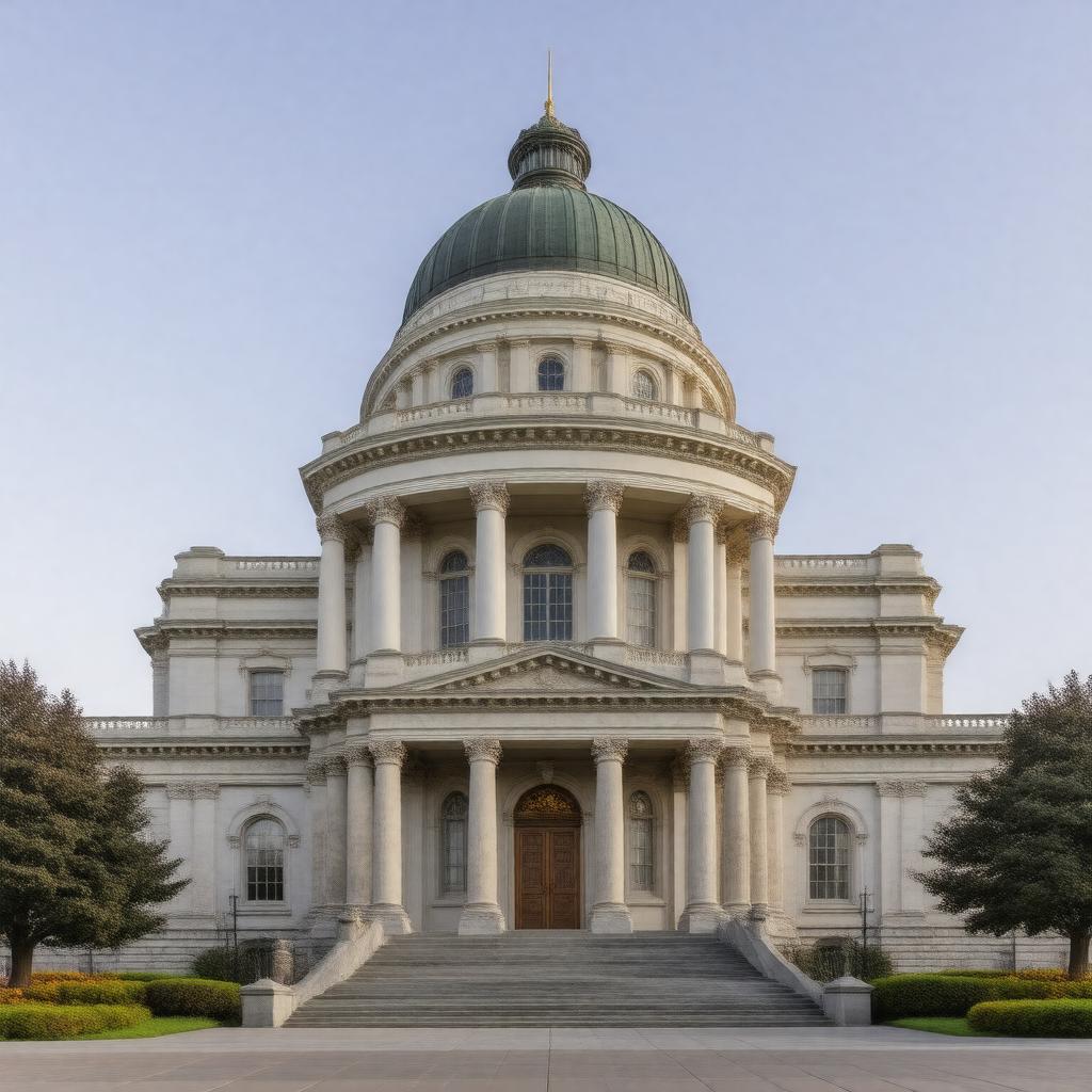 Click to view larger image AI-created image of Oregon State Legislature