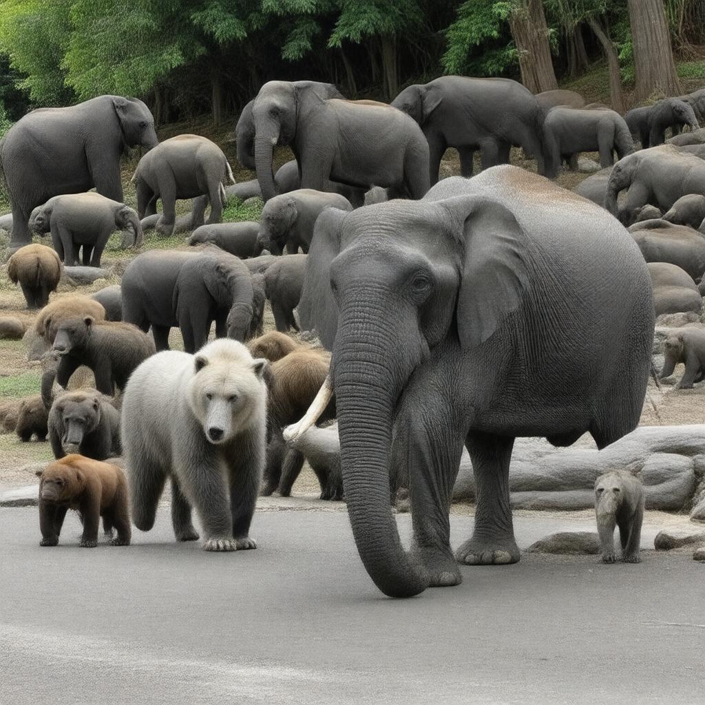AI-created image of Oregon Zoo