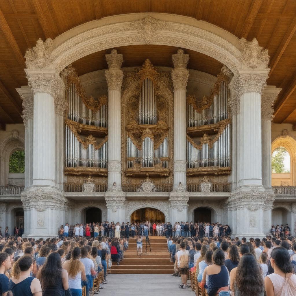 Click to view larger image AI-created image of Organ Pavilion