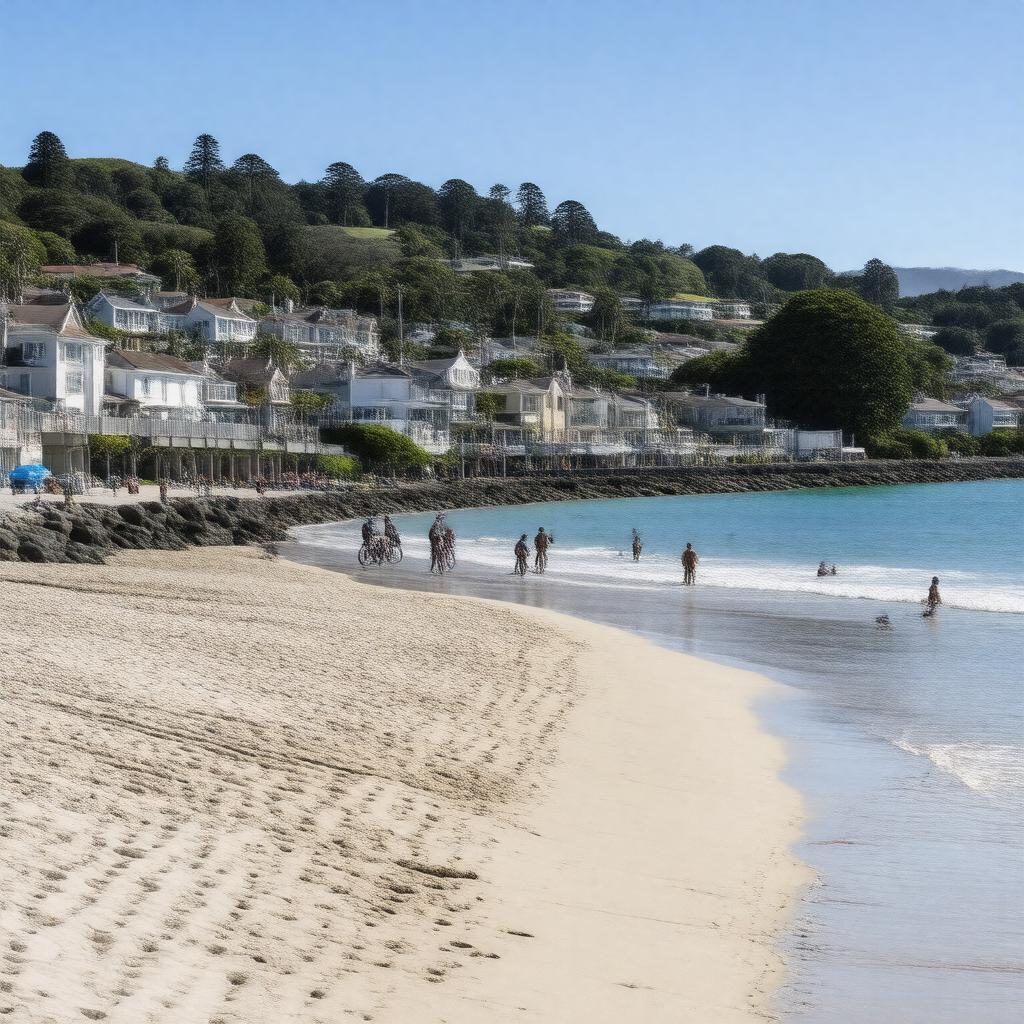 AI-created image of Oriental Bay