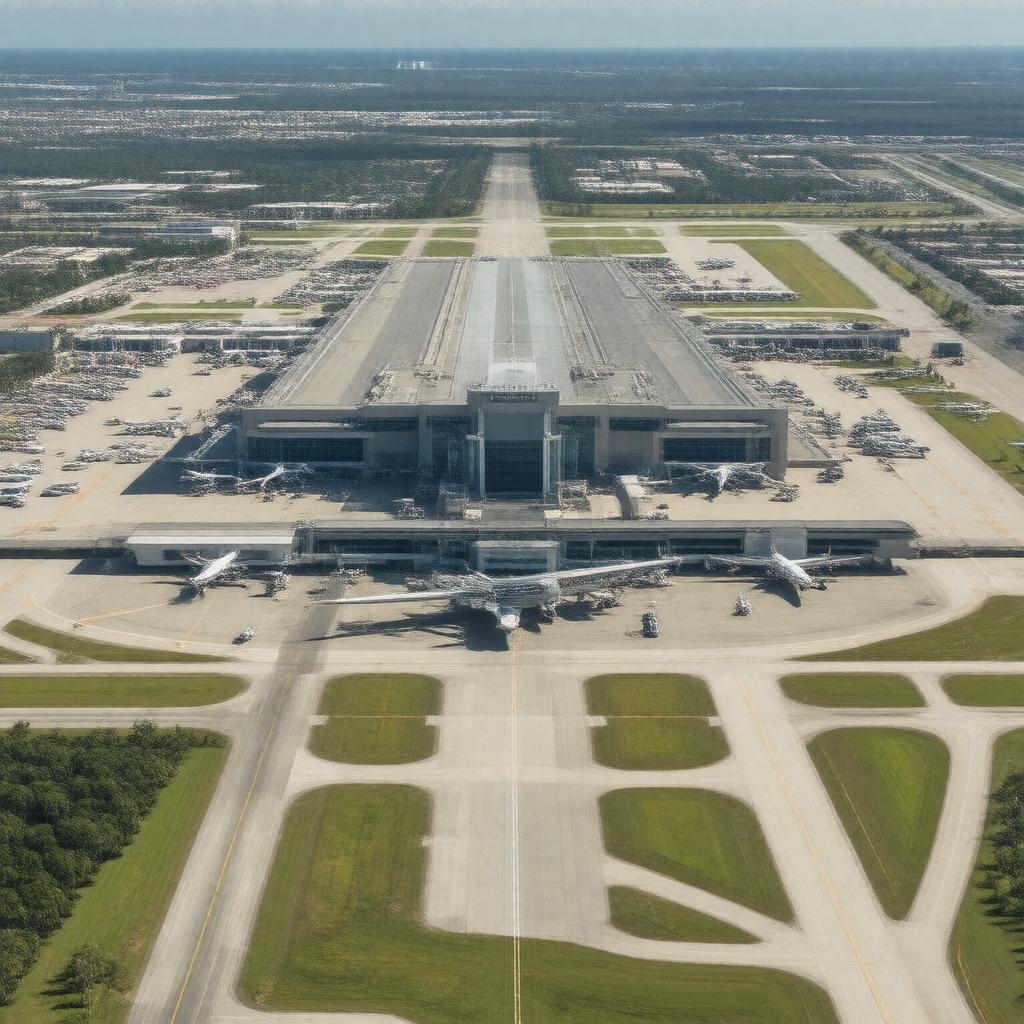 AI-created image of Orlando International Airport