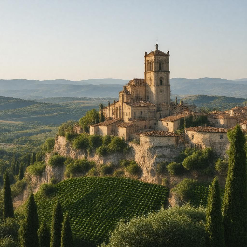 AI-created image of Orvieto, Italy