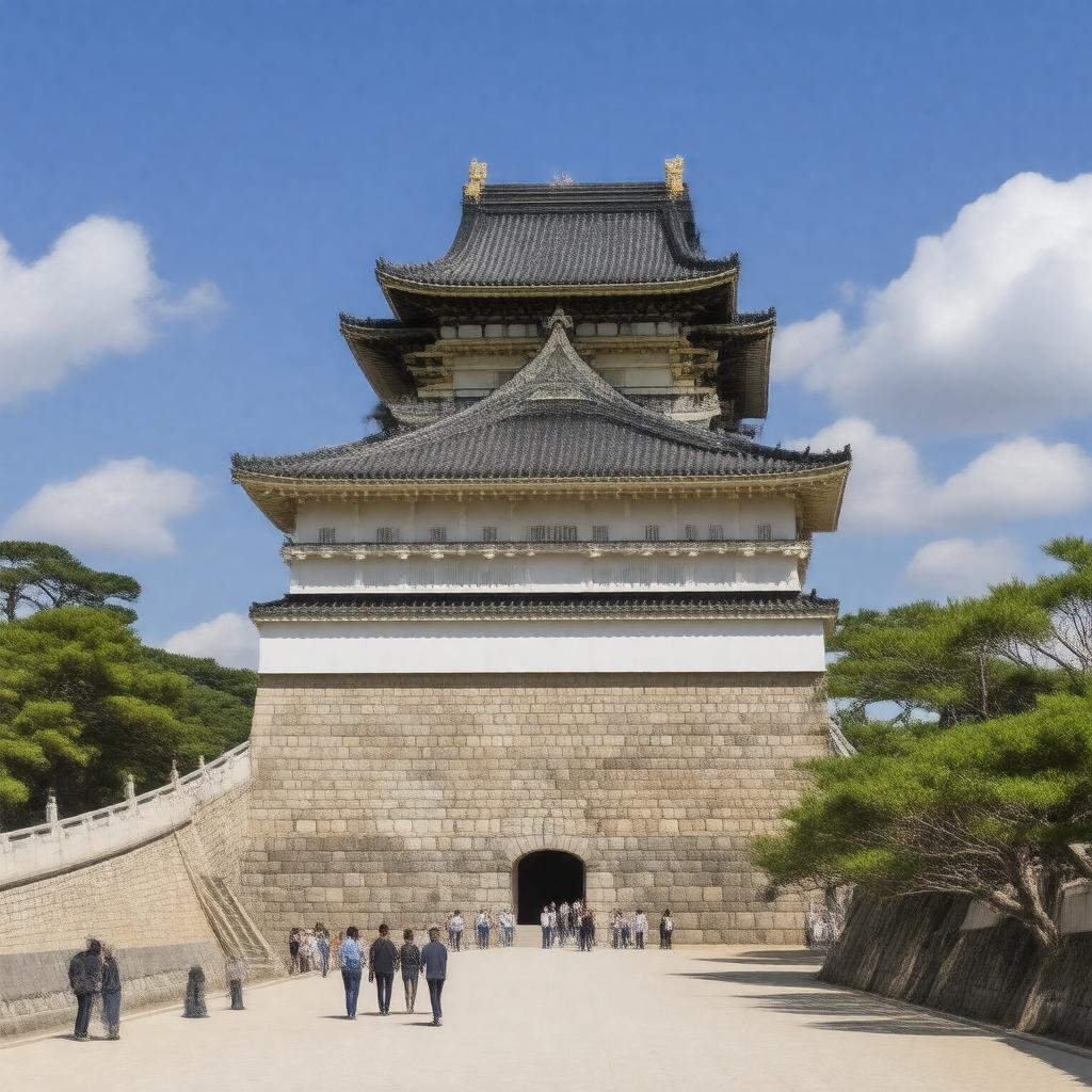 AI-created image of Osaka Castle