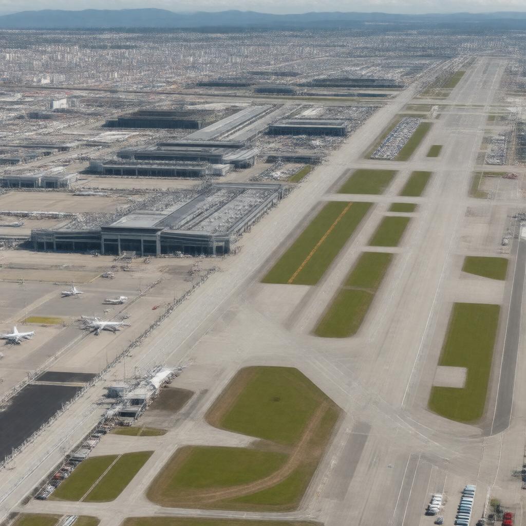 AI-created image of Osaka Itami Airport
