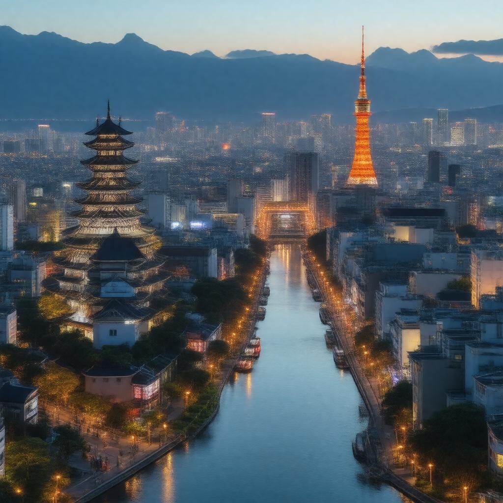 AI-created image of Osaka, Japan