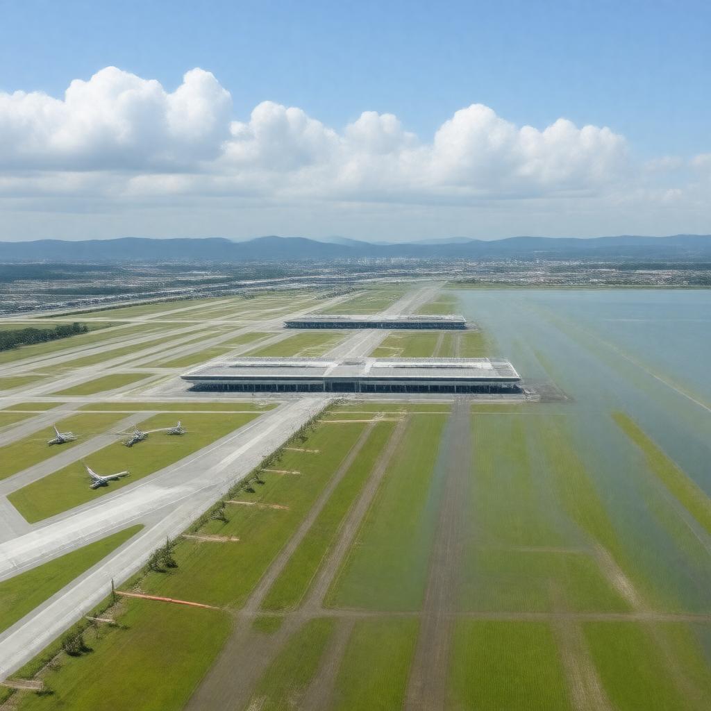 AI-created image of Osaka Kansai International Airport