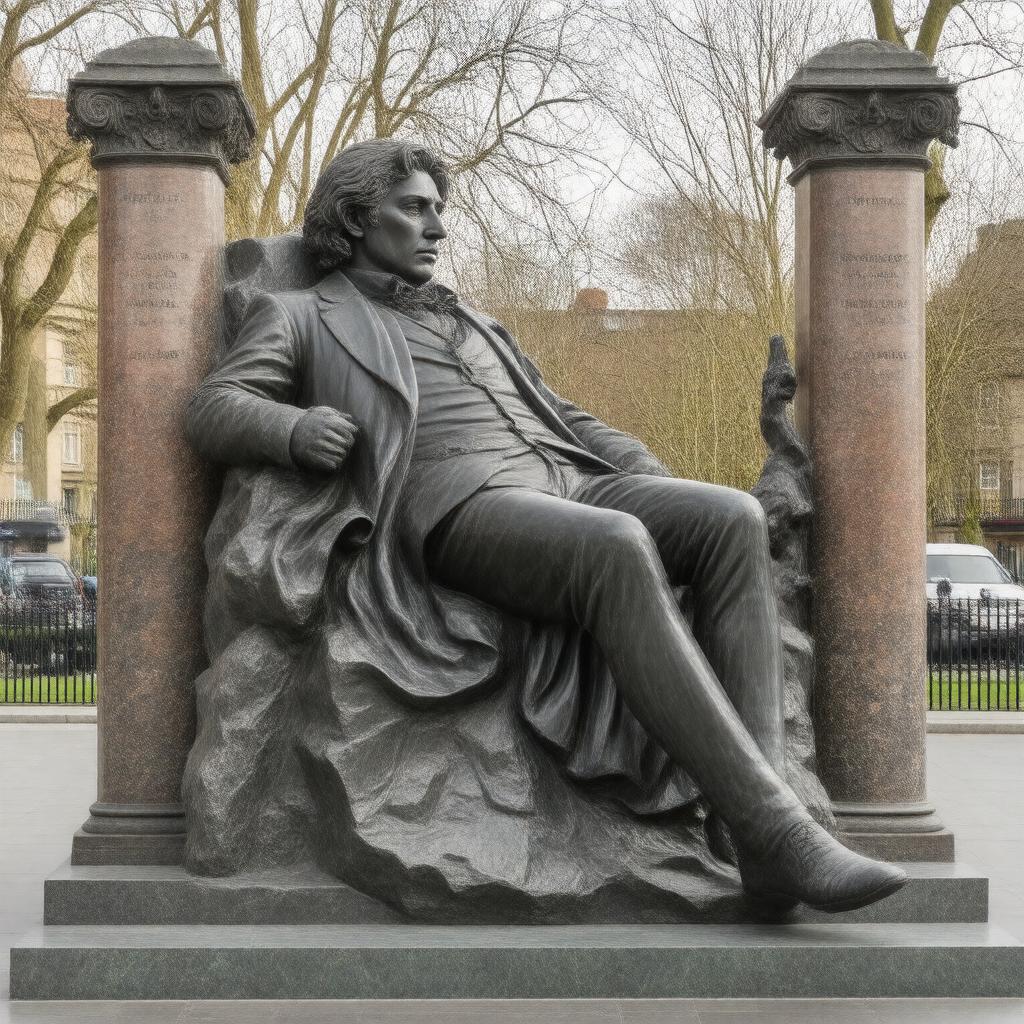 AI-created image of Oscar Wilde Memorial