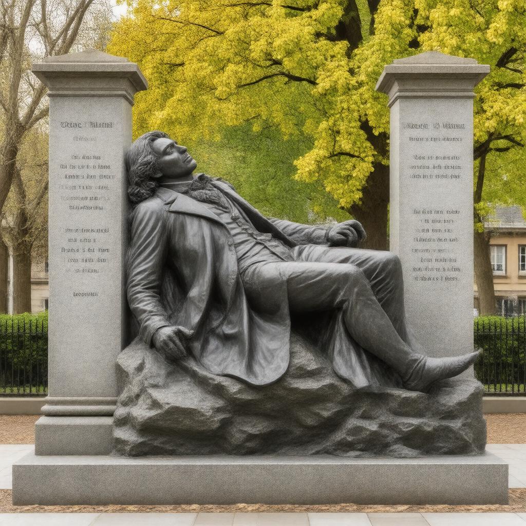 AI-created image of Oscar Wilde Memorial Sculpture