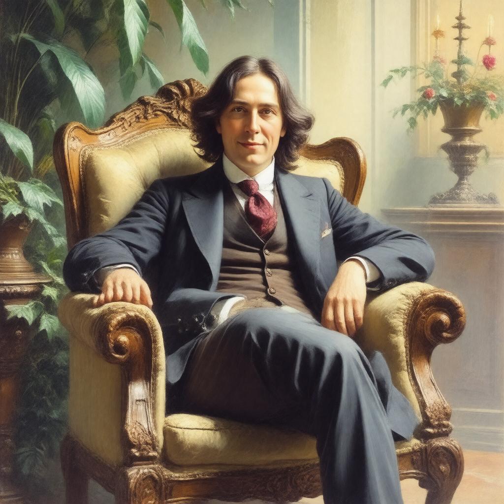 AI-created image of Oscar Wilde