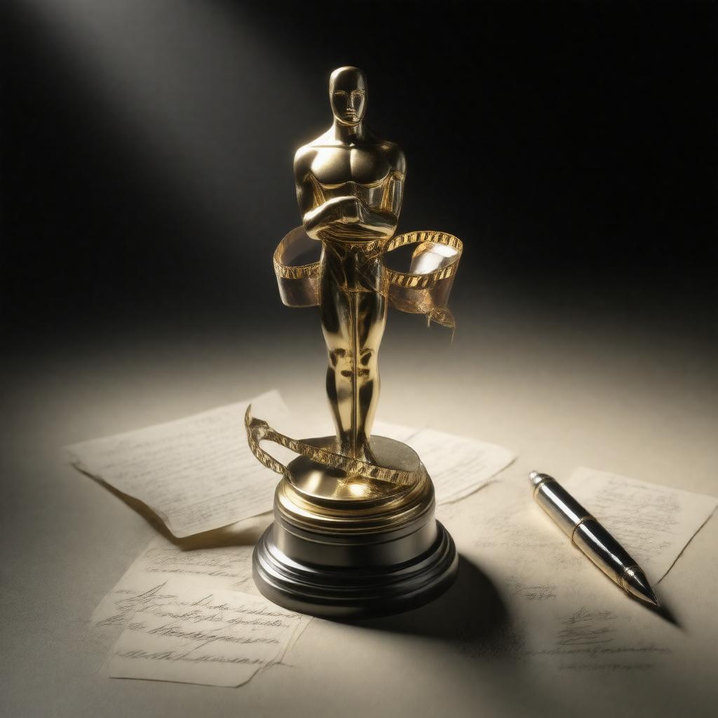 AI-created image of Oscar nomination for Best Adapted Screenplay