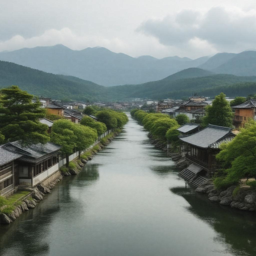 AI-created image of Oshu, Iwate, Japan