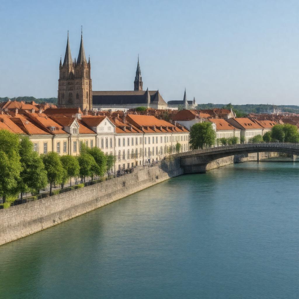 AI-created image of Osijek, Croatia