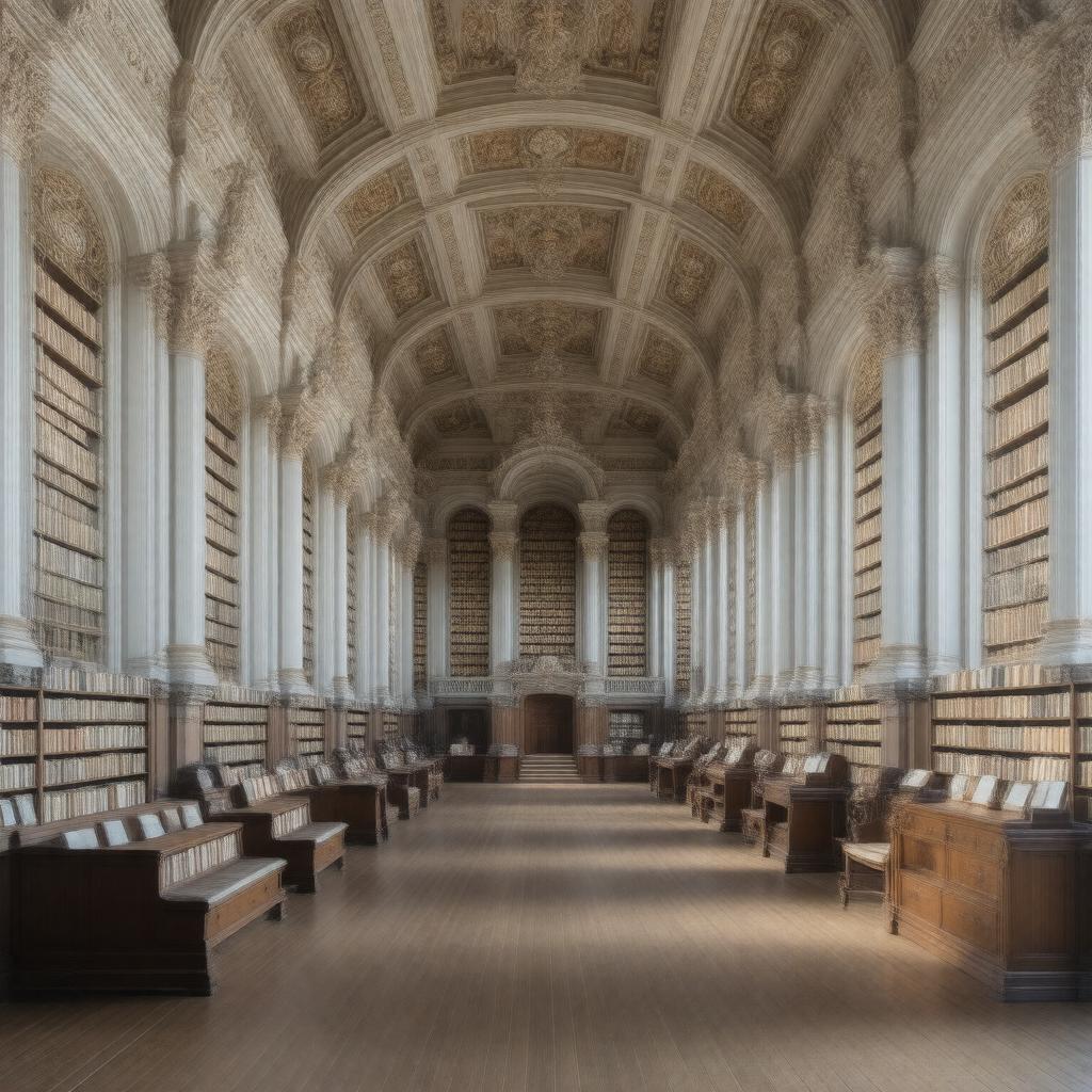 Click to view larger image AI-created image of Osler Library, McGill University