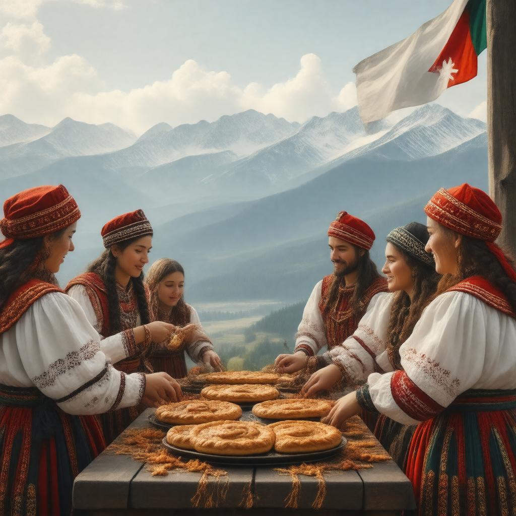 AI-created image of Ossetians