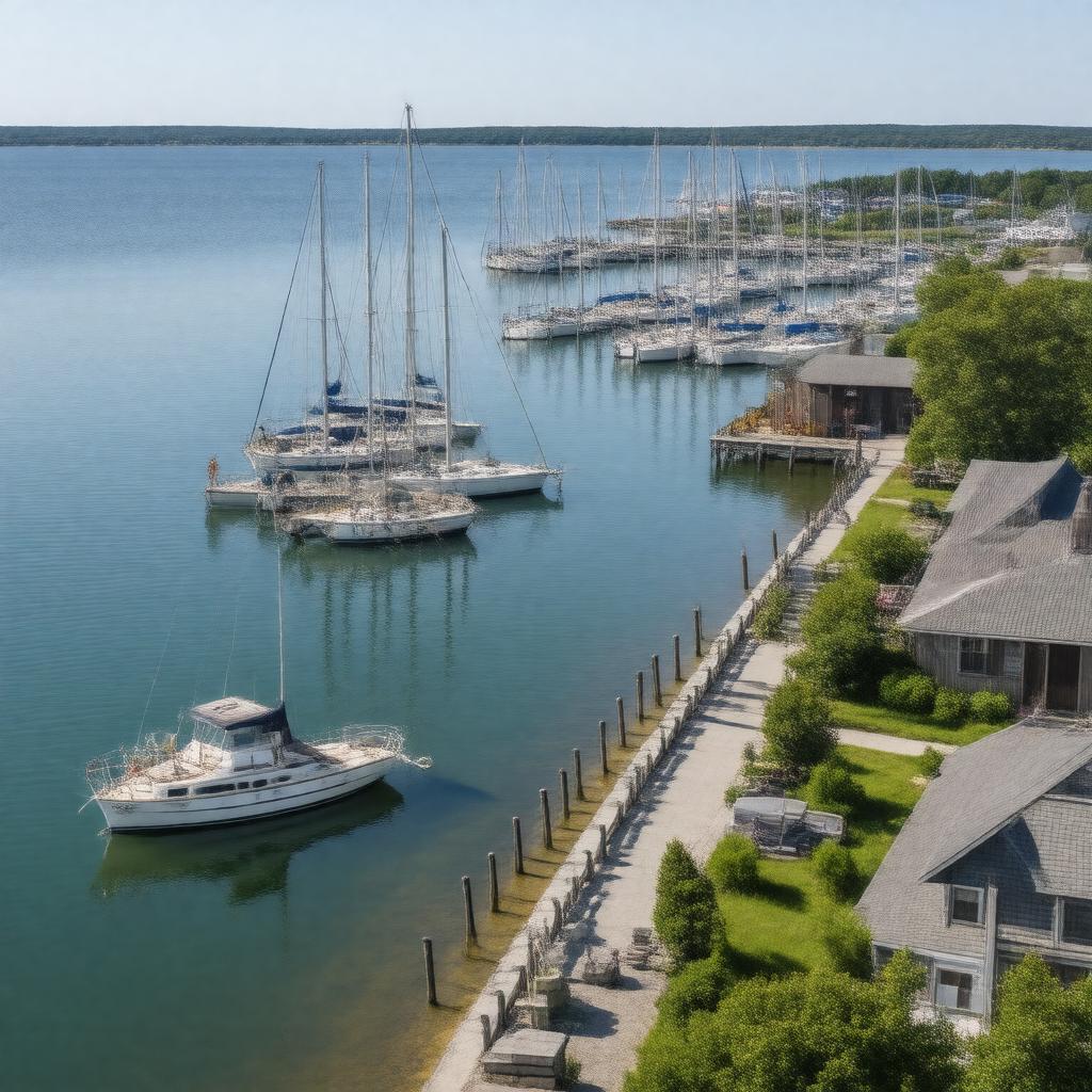 AI-created image of Osterville Marina