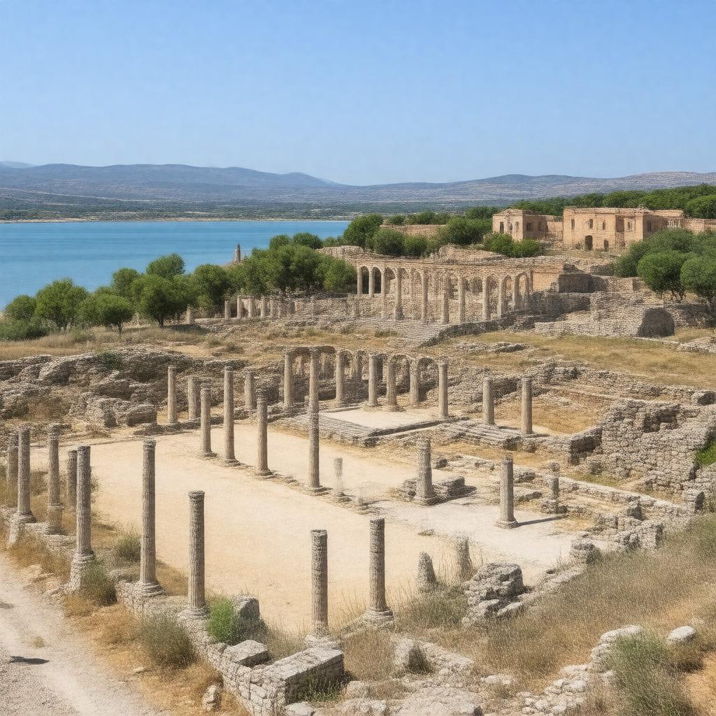 AI-created image of Ostia Antica