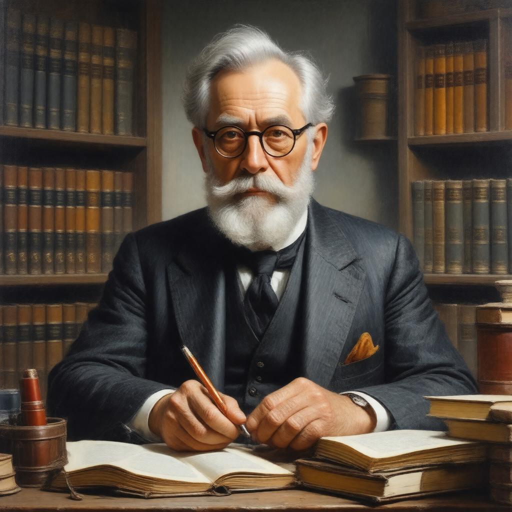 AI-created image of Oswald Bayer