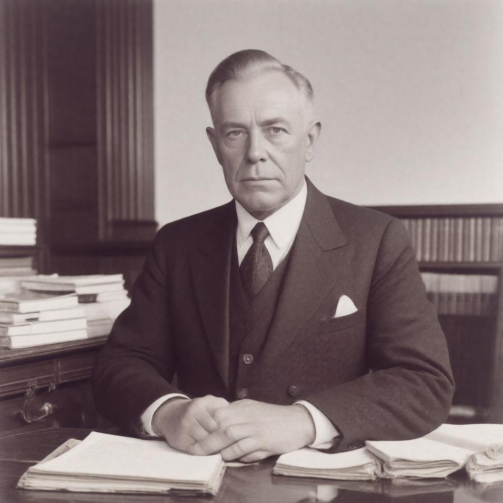 AI-created image of Oswald Garrison Villard