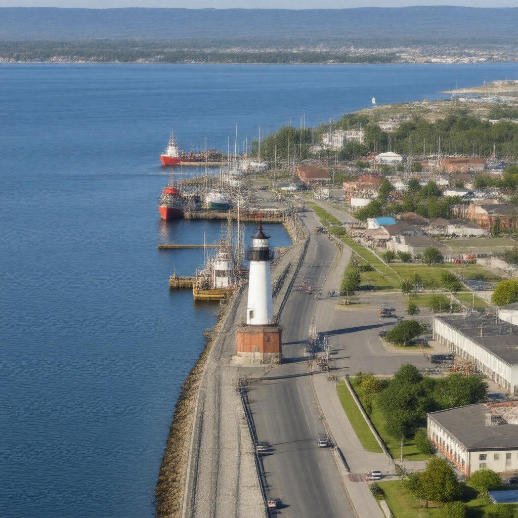 AI-created image of Oswego Harbor
