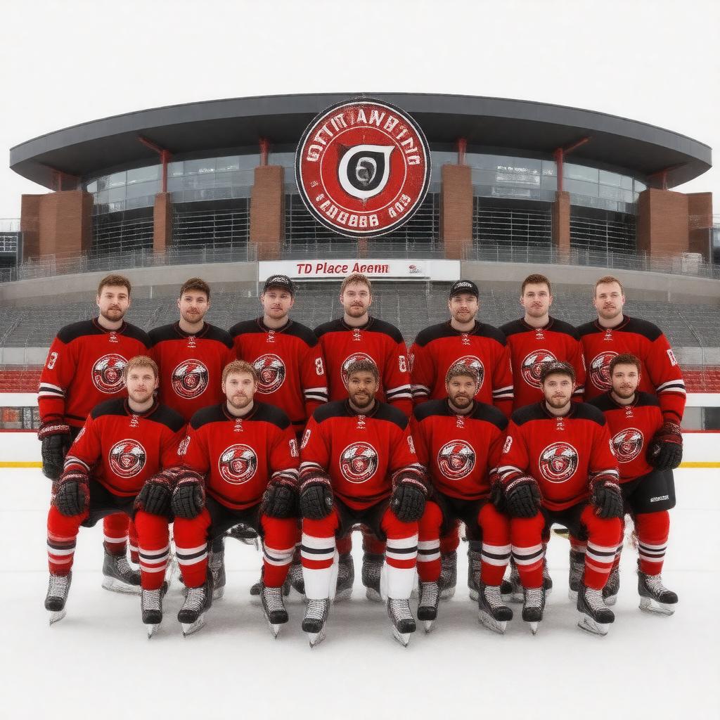 AI-created image of Ottawa 67's