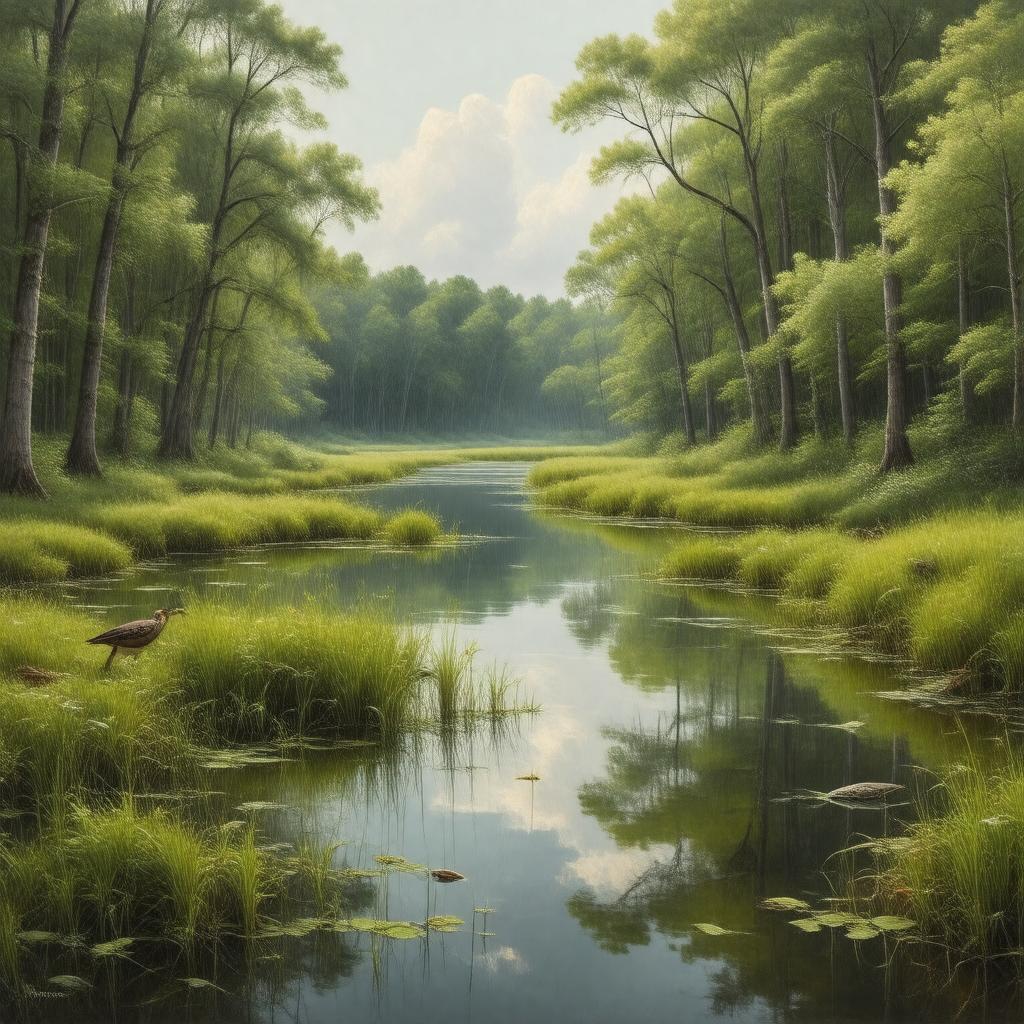 Click to view larger image AI-created image of Otter Slough