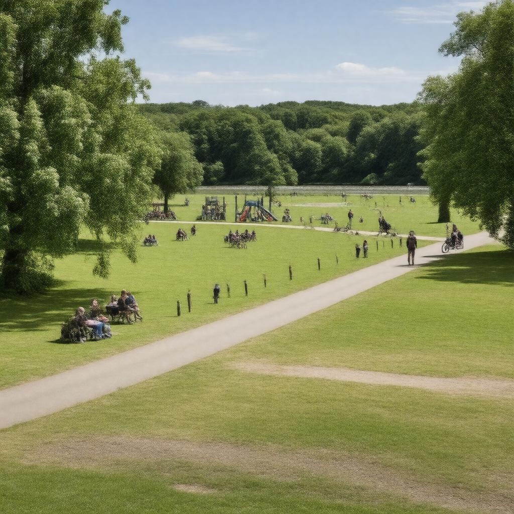 Click to view larger image AI-created image of Otterspool Park