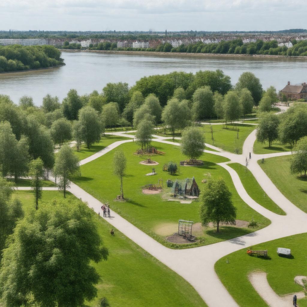 Click to view larger image AI-created image of Otterspool Promenade