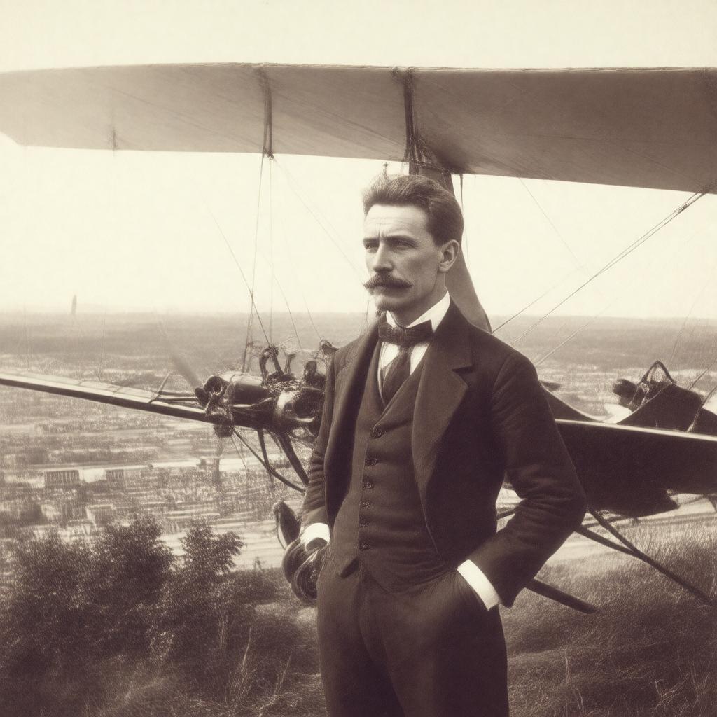 AI-created image of Otto Lilienthal