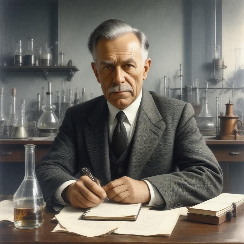AI-created image of Otto Warburg